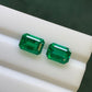 Natural Zambia Emerald 4.61 cts Octagon pair by SR-Takat