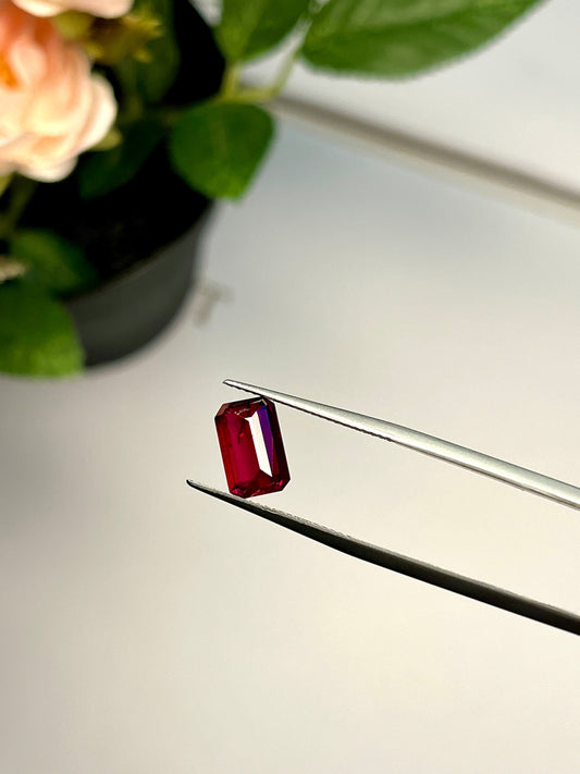 Natural Ruby No Heat Mozambique 2.98 cts Octagon by SR-Takat