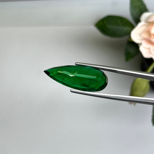 Natural Zambia Minor Emerald 16.29 cts Pear by SR-Takat