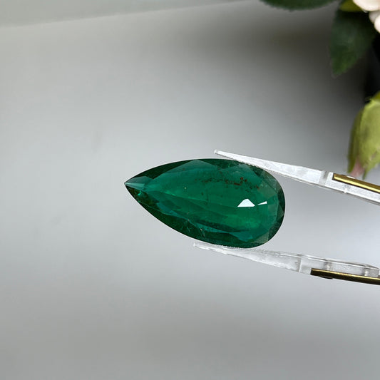 Natural Zambia Modearte Emerald 27.34 cts Pear by SR-Takat