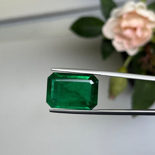 Natural Zambia Minor Emerald 16.44 cts Oct by SR-Takat