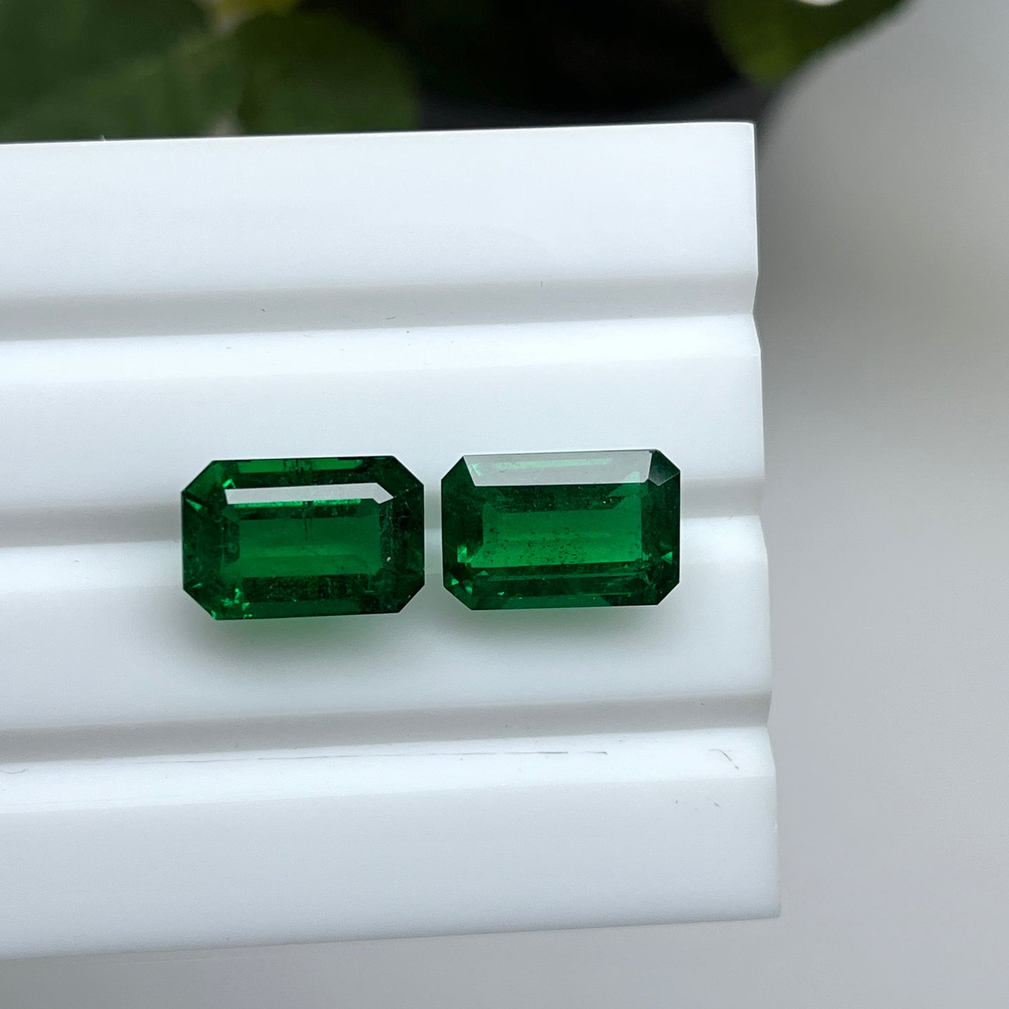 Natural Zambia Insignificant Emerald 11.94 cts Octagon pair by SR-Takat