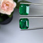 Natural Zambia Minor Emerald 25.55 cts Octagon pair by SR-Takat