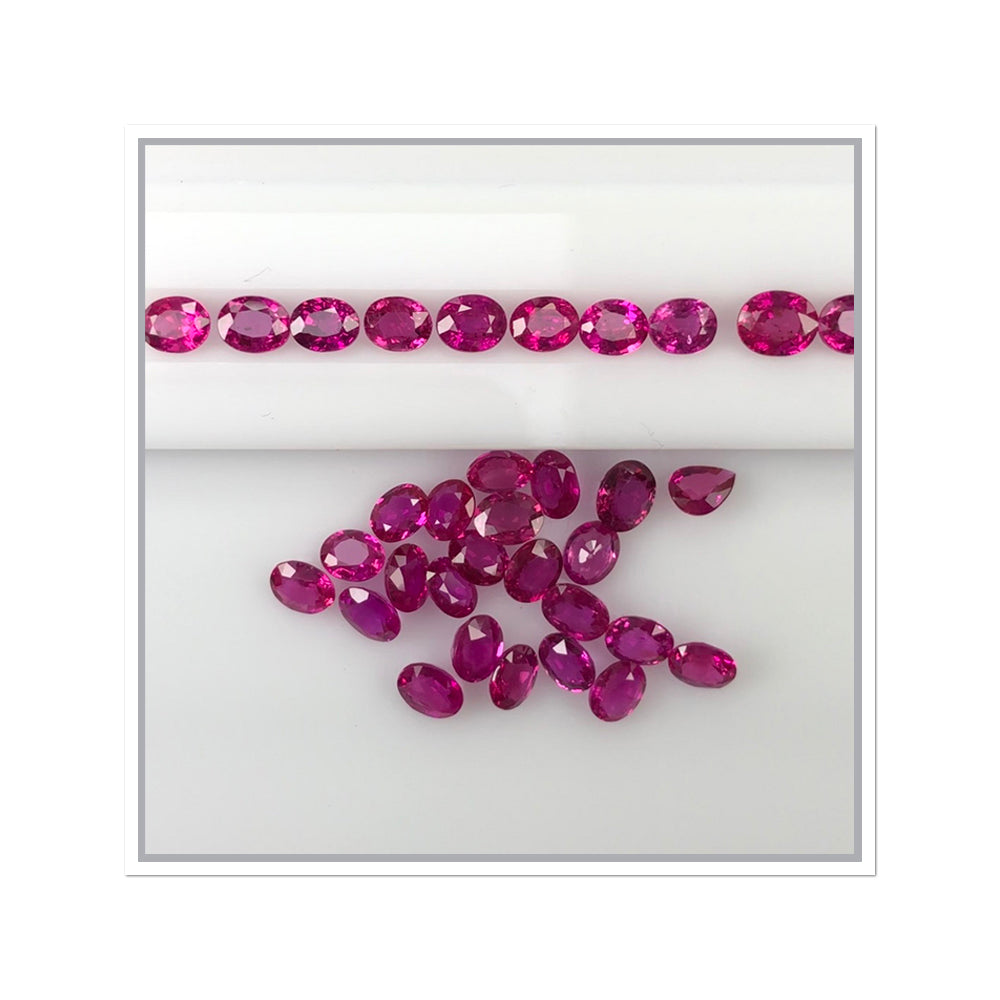 Natural Ruby Ovals by SR-Takat