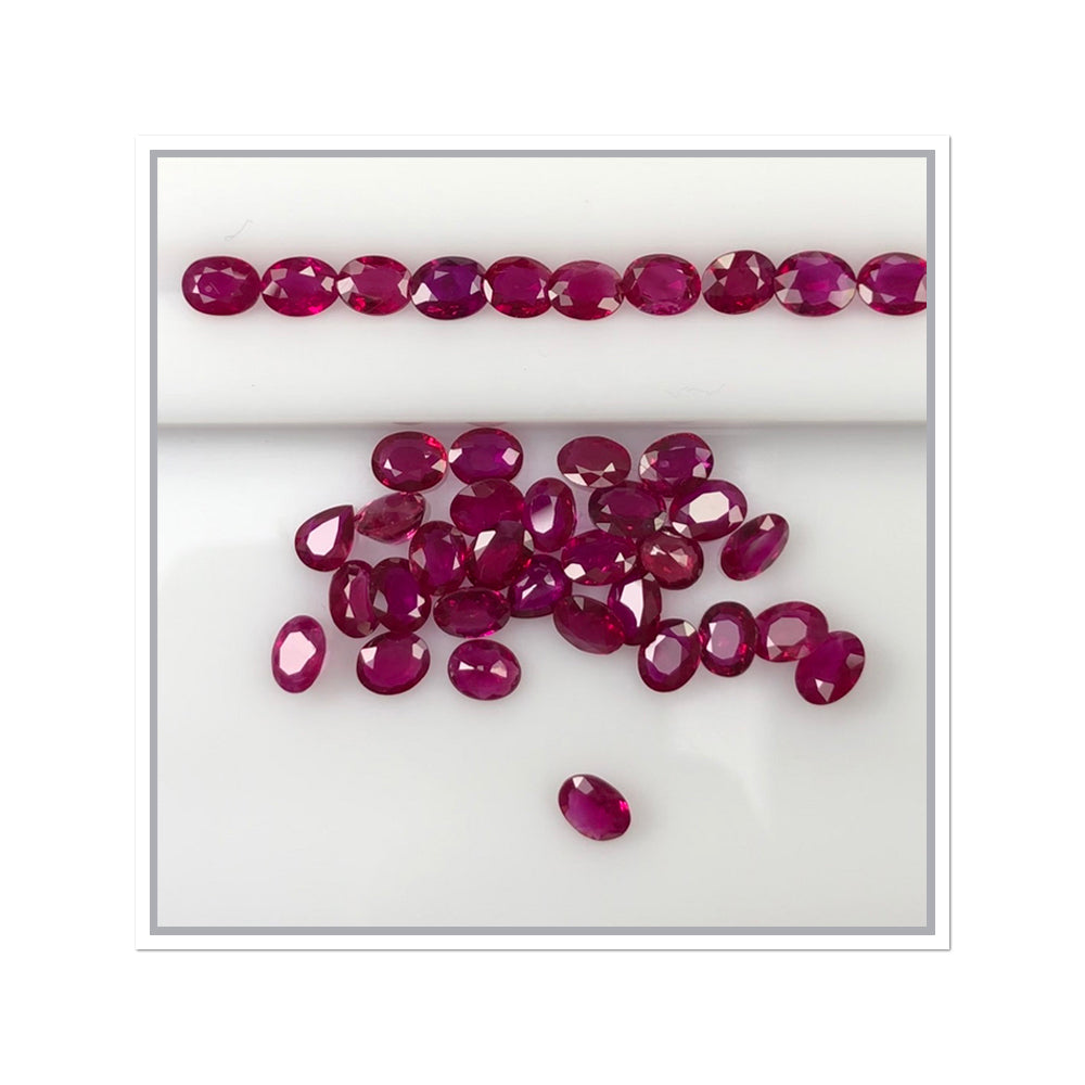 Natural Ruby Ovals by SR-Takat