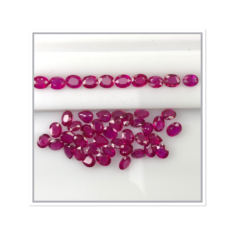 Natural Ruby Ovals by SR-Takat