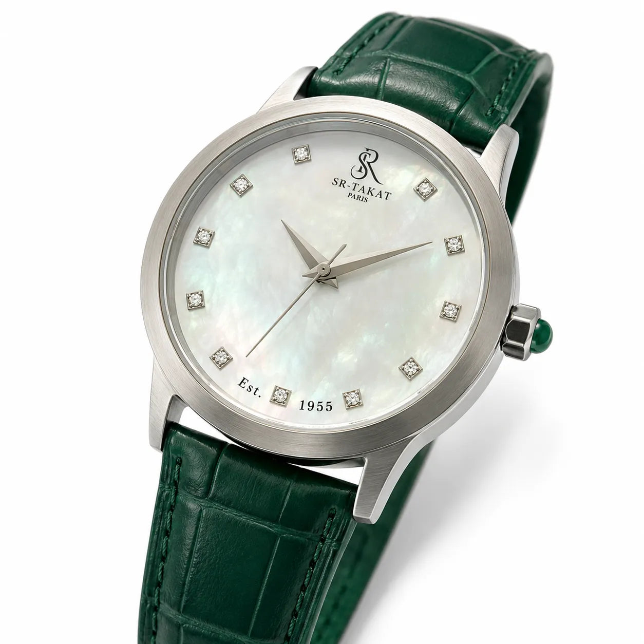 Men’s DIF Diamond & Emerald Luxury Watch | SR TAKAT