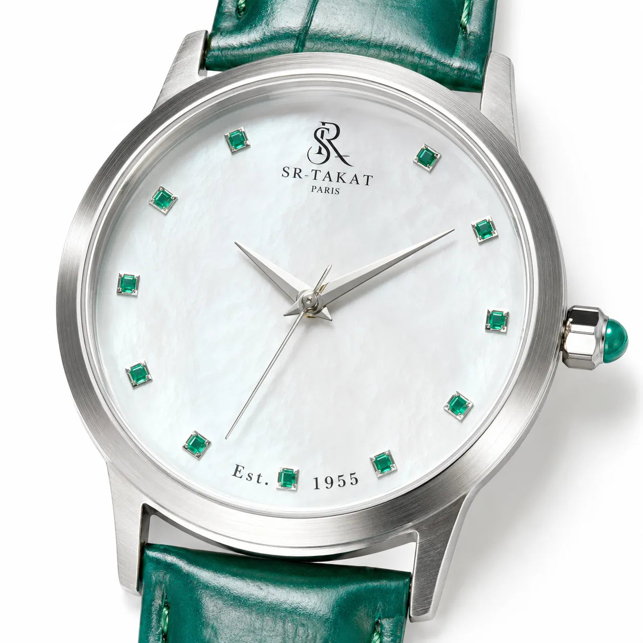 Elegant Men’s Emerald Luxury Watch | SR TAKAT