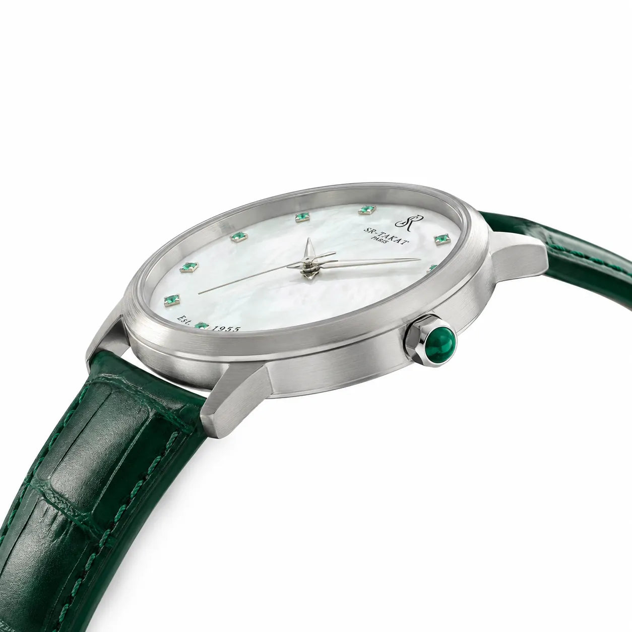 Premium Emerald Gemstone Watch for Men | SR TAKAT