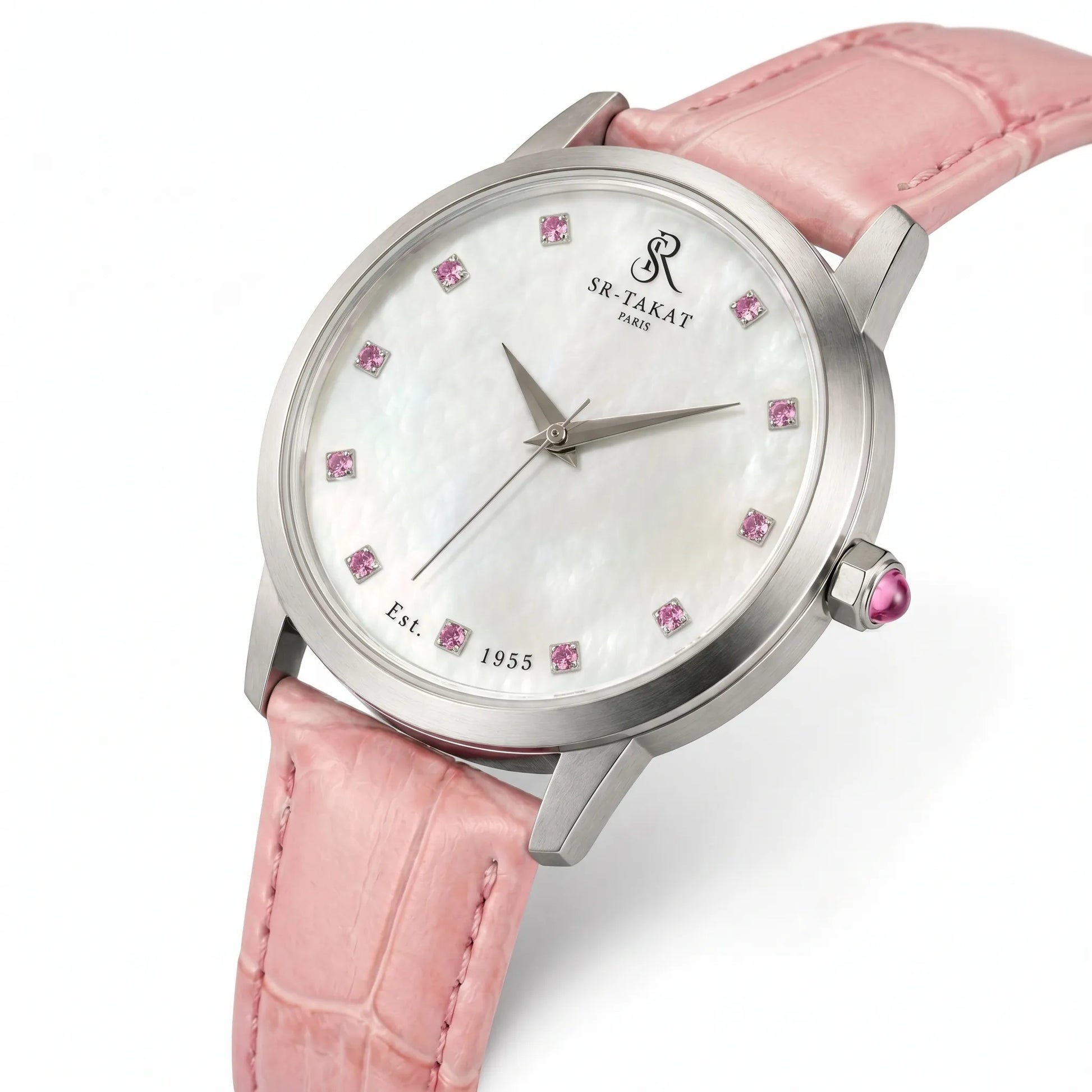 Luxury Pink Spinel Gemstone Watch for Men | SR TAKAT
