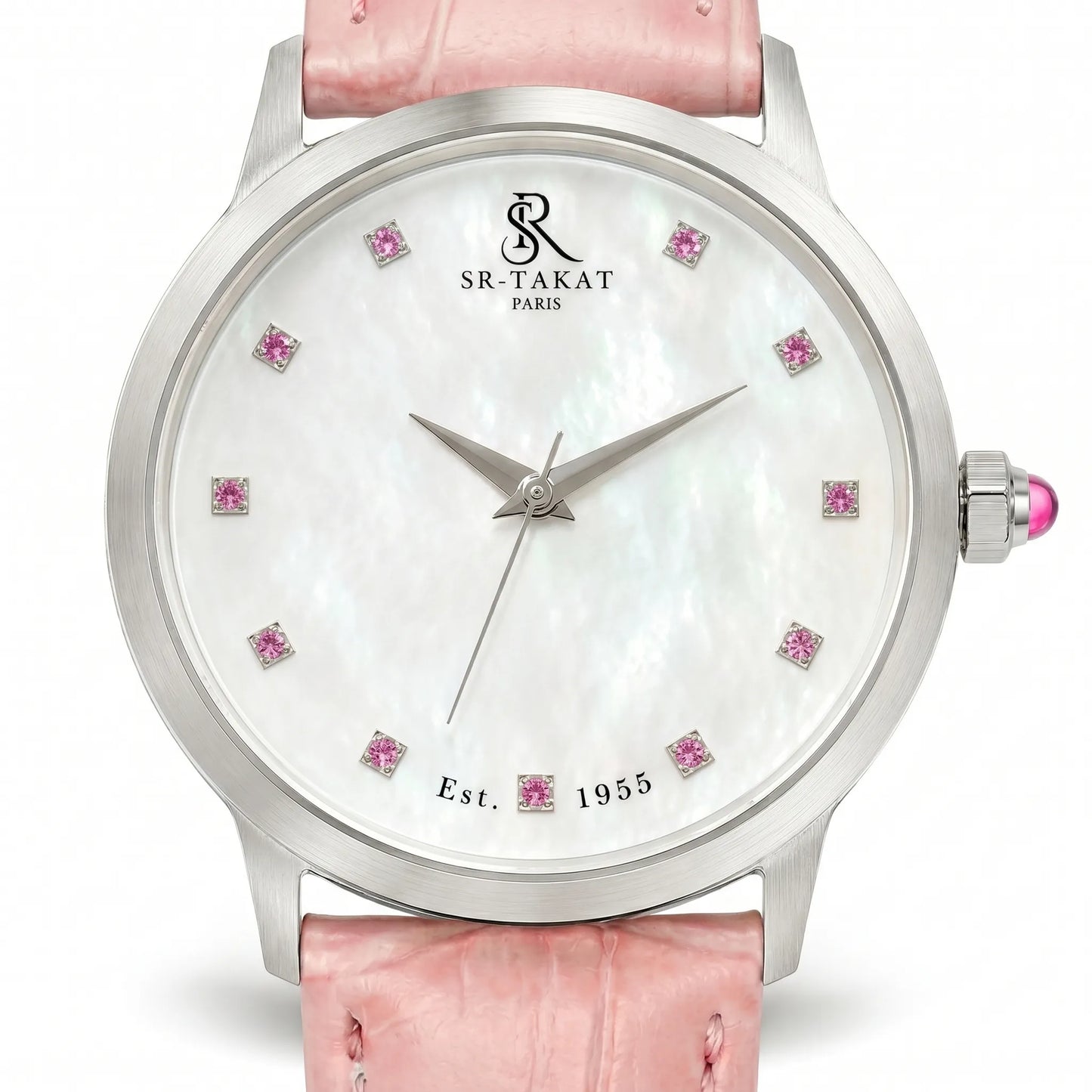 Handcrafted Pink Spinel Luxury Watch | SR TAKAT