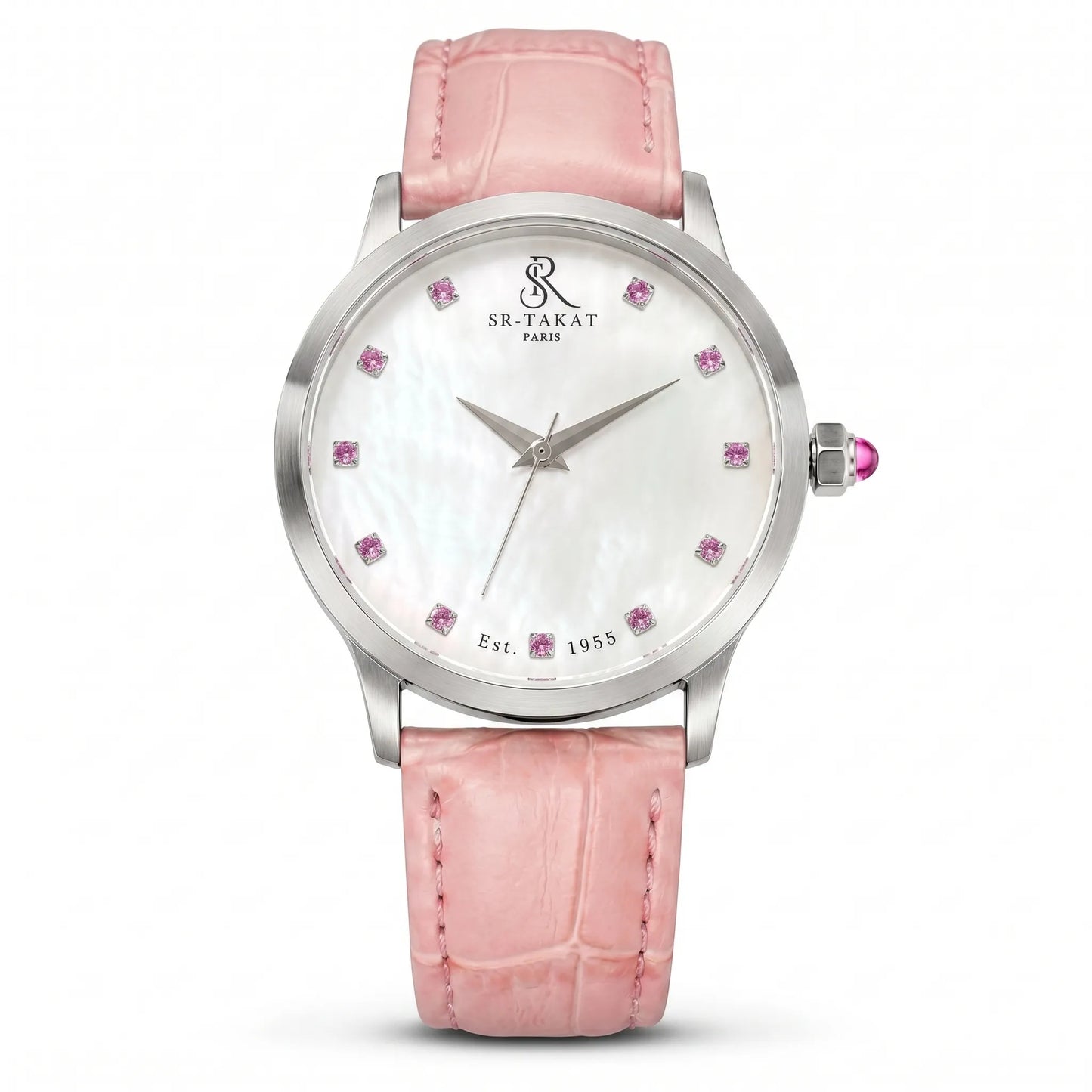 Premium Men’s Pink Spinel Luxury Watch | SR TAKAT