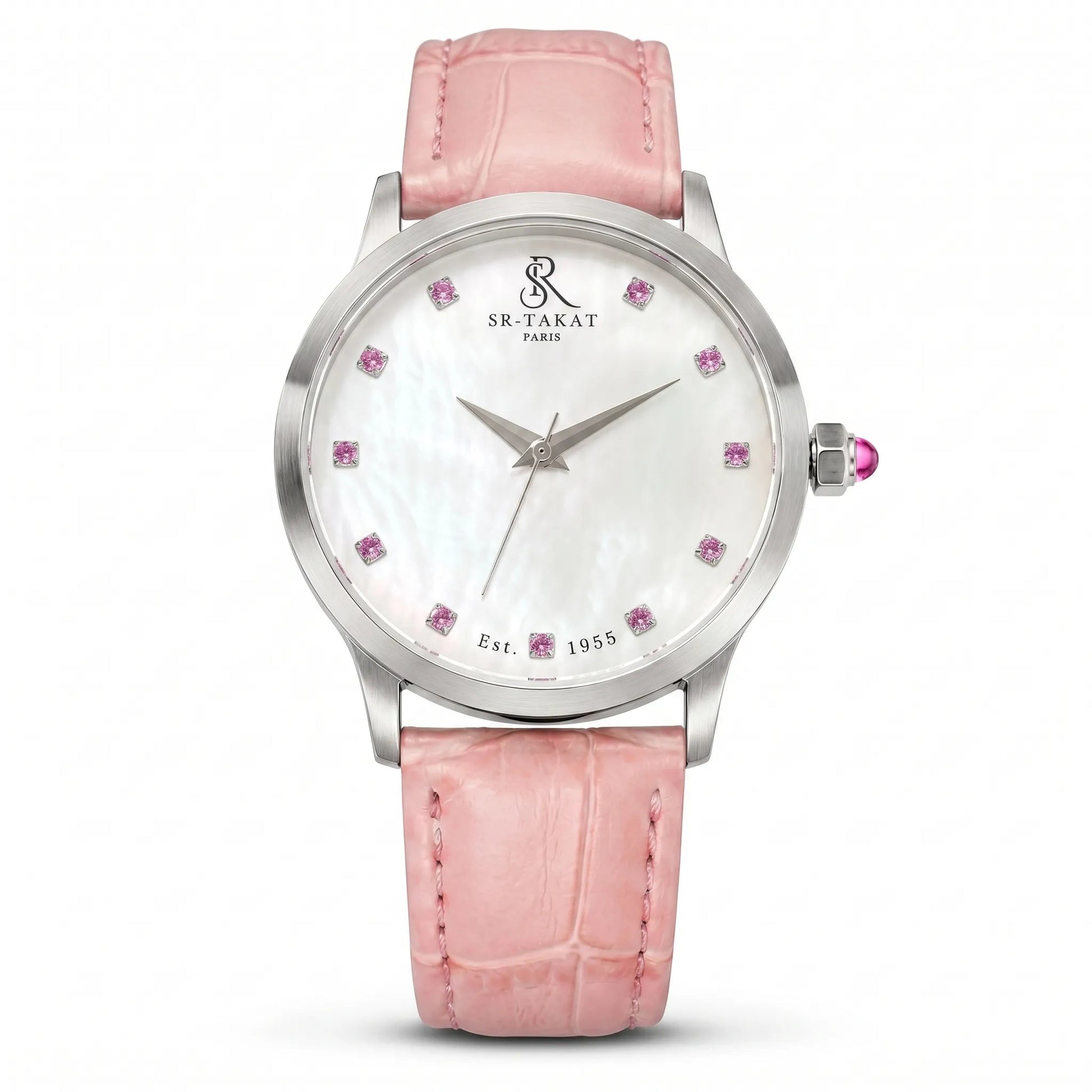 Premium Men’s Pink Spinel Luxury Watch | SR TAKAT