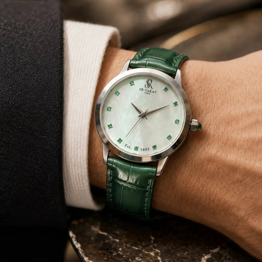 Luxury Emerald Watch for Men | SR TAKAT