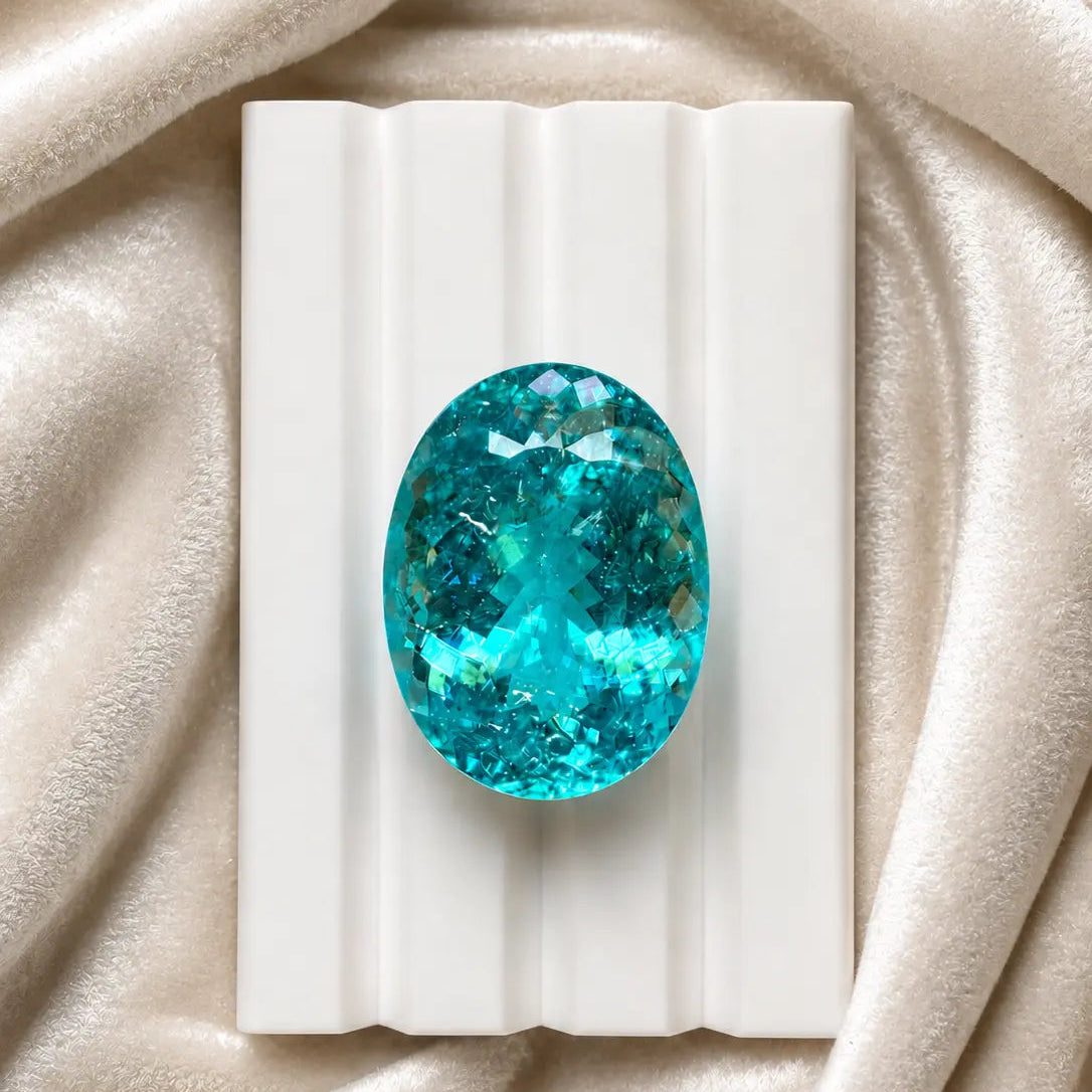 Natural Tourmaline Mozambique Paraiba 55.693 ct Oval by SR-Takat