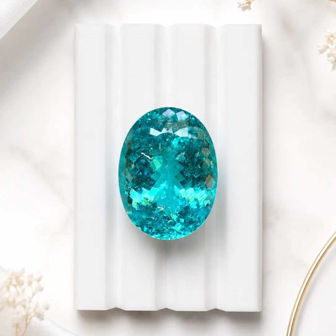 Natural Tourmaline Mozambique Paraiba 55.693 ct Oval by SR-Takat