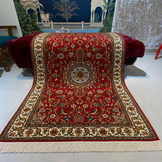 Pashmina Silk-on-Silk Handmade Carpet