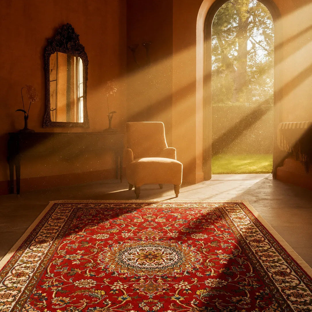 Pashmina Silk-on-Silk Handmade Carpet