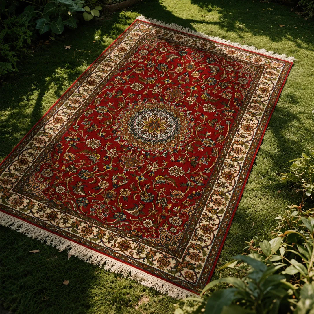 Pashmina Silk-on-Silk Handmade Carpet