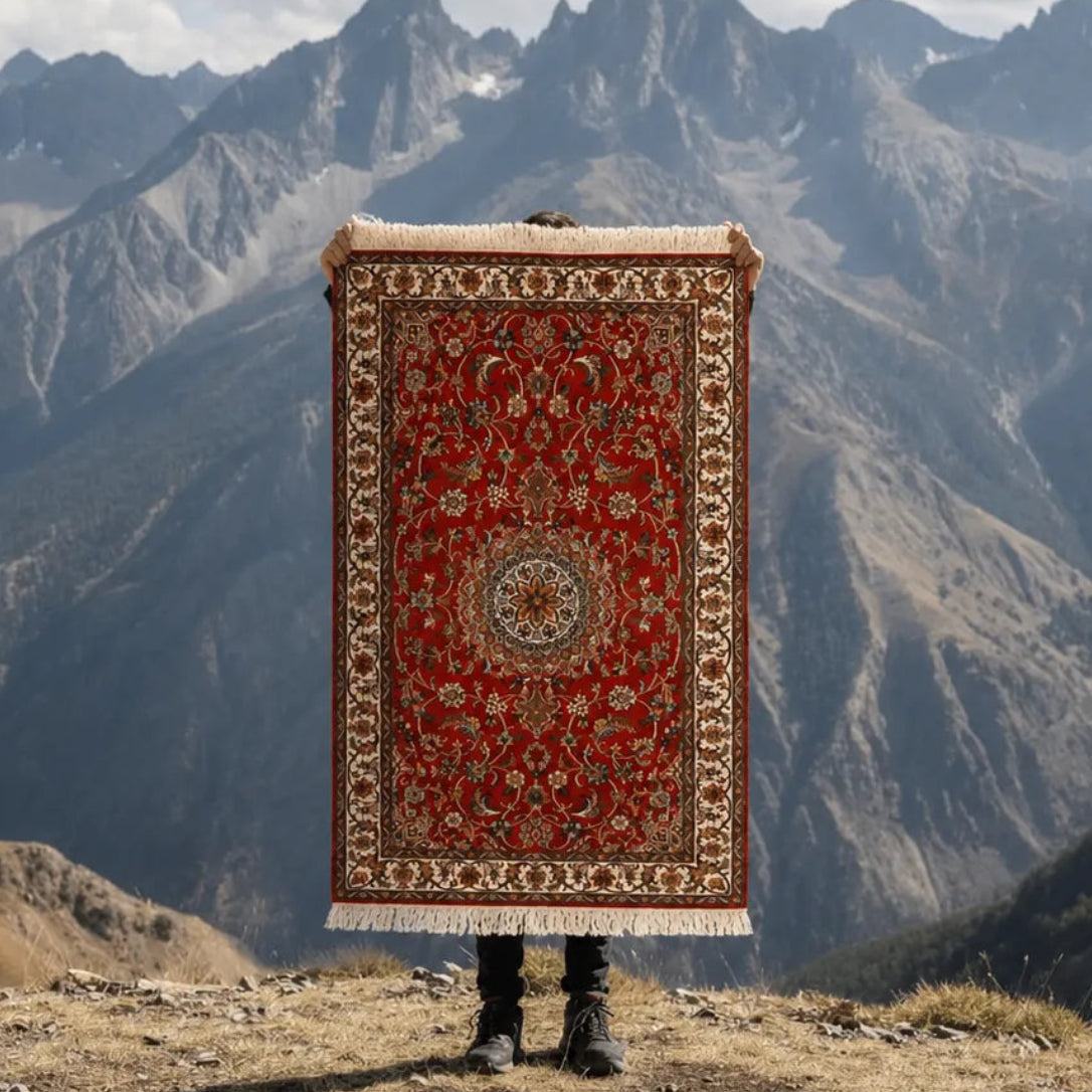 Pashmina Silk-on-Silk Handmade Carpet