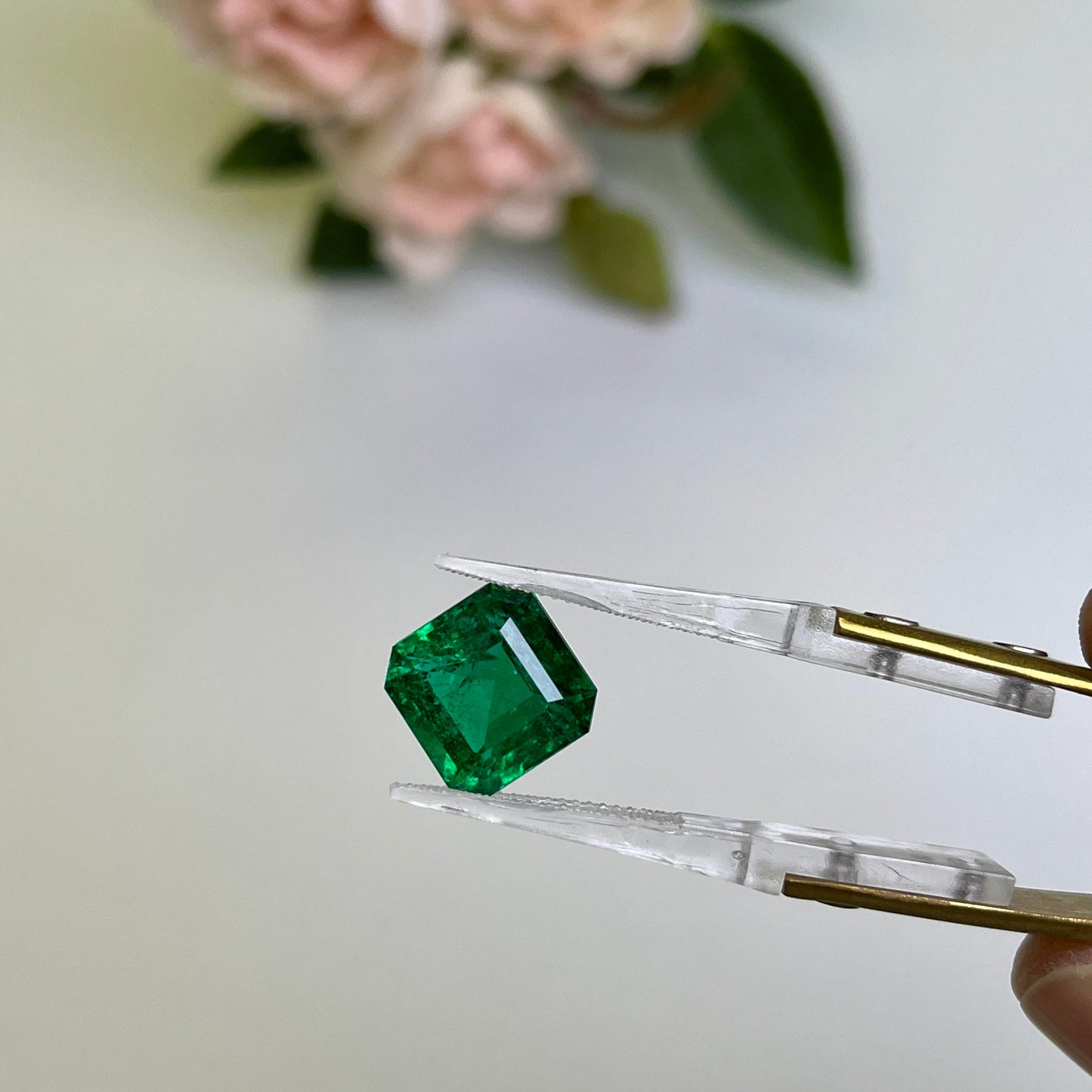 Natural Zambian Emerald No Oil 6.21cts Octagon by SR-Takat