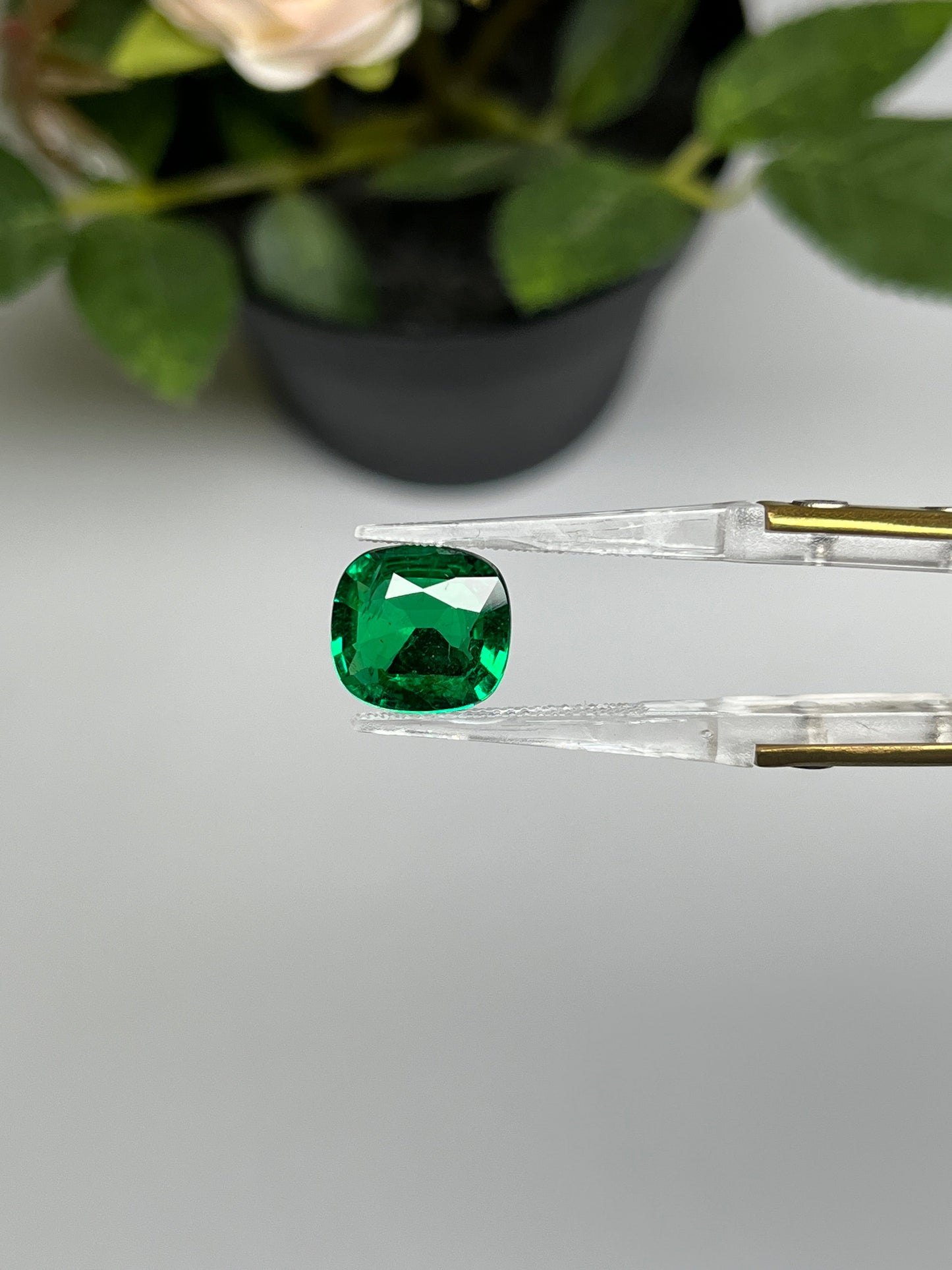 Natural Zambia Minor to Moderate Emerald 3.78 cts Cus by SR-Takat