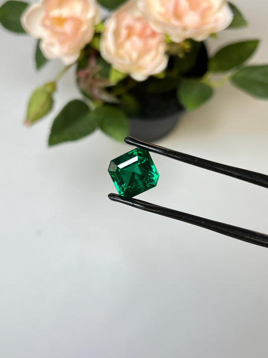 Natural Zambia No Oil Emerald 7.54 cts Octagon by SR-Takat