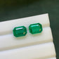 Natural Zambia Minor Emerald 6.65 cts Octagon pair by SR-Takat
