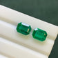 Natural Zambia Minor Emerald 6.65 cts Octagon pair by SR-Takat