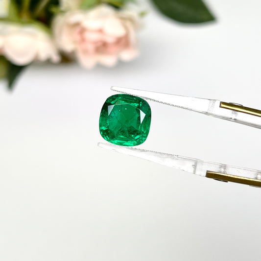 Natural Zambia Emerald 6.07 cts Cushion by SR-Takat