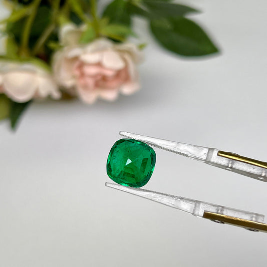 Natural Zambia Emerald 6.07 cts Cushion by SR-Takat
