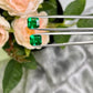 Natural Zambia Emerald 4.13 cts Octagon pair by SR-Takat