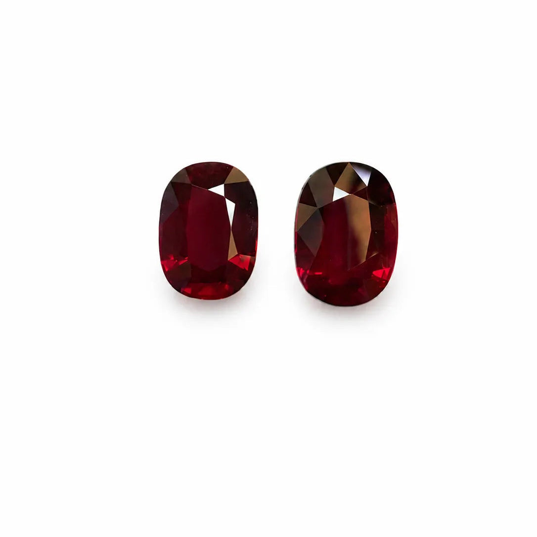 Natural Ruby Pair Mozambique 13 Cts Oval by SR-Takat (Price Per Ct)