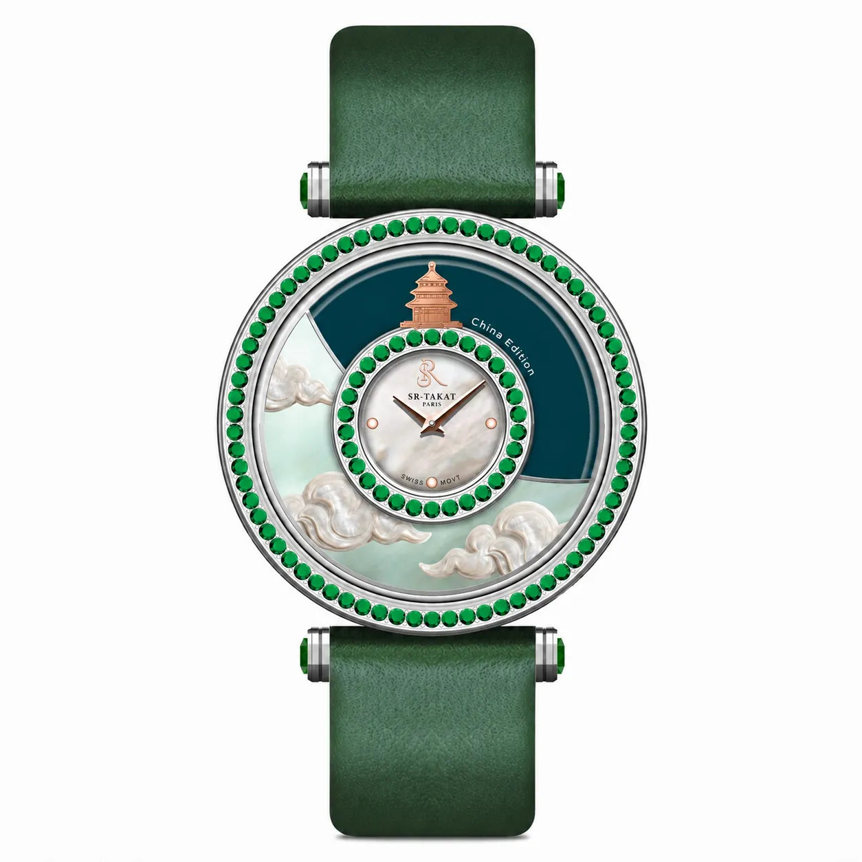 SR-Takat Natural Emerald Watch Sydney - Around the world edition