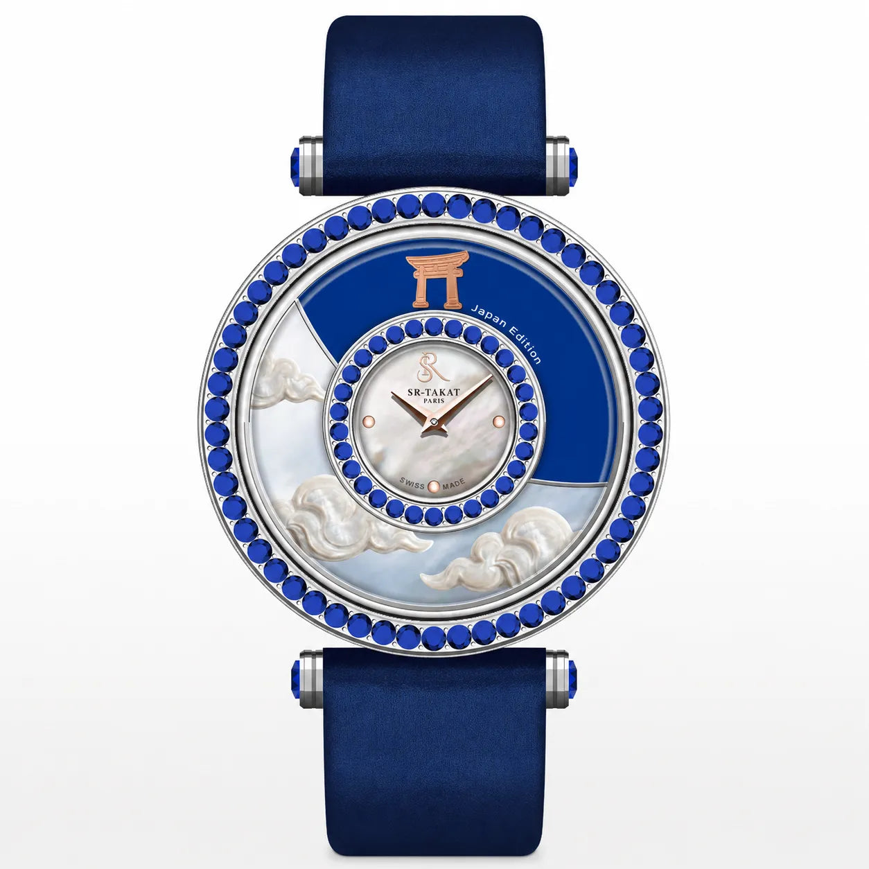 SR-Takat Natural Sapphire Watch Japan - Around the world edition