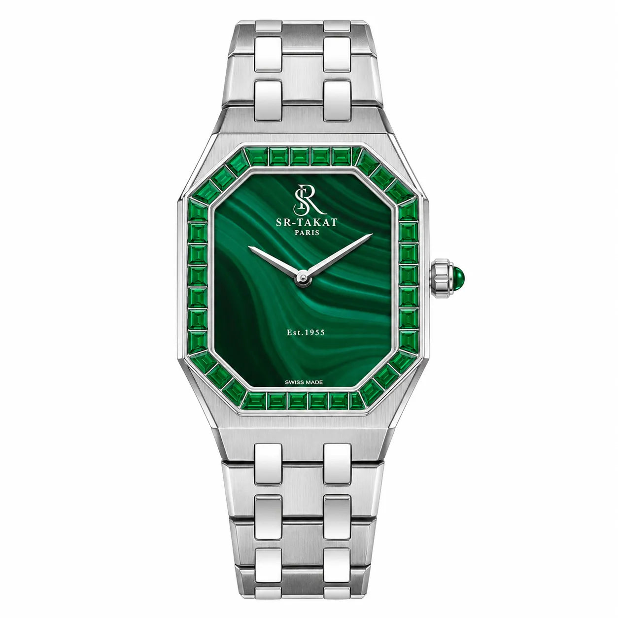 SR-Takat Natural Emerald Watch Legacy Edition - Women
