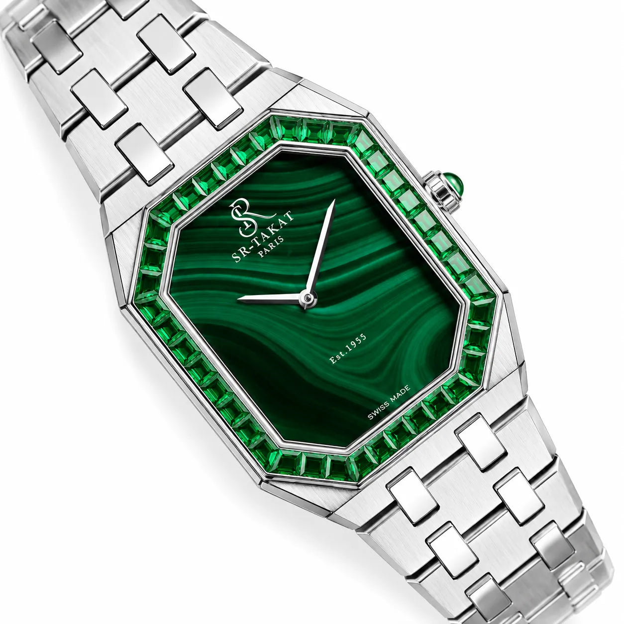 SR-Takat Natural Emerald Watch Legacy Edition - Women