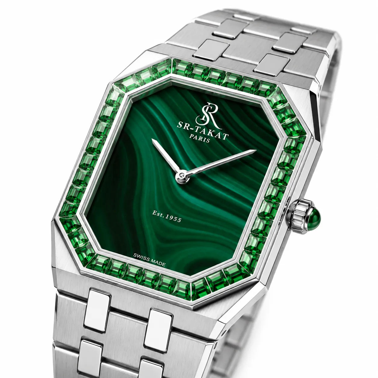SR-Takat Natural Emerald Watch Legacy Edition - Women