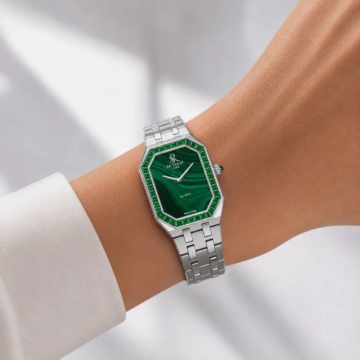 SR-Takat Natural Emerald Watch Legacy Edition - Women