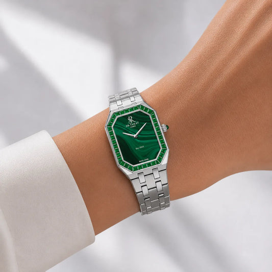 SR-Takat Natural Emerald Watch Legacy Edition - Women