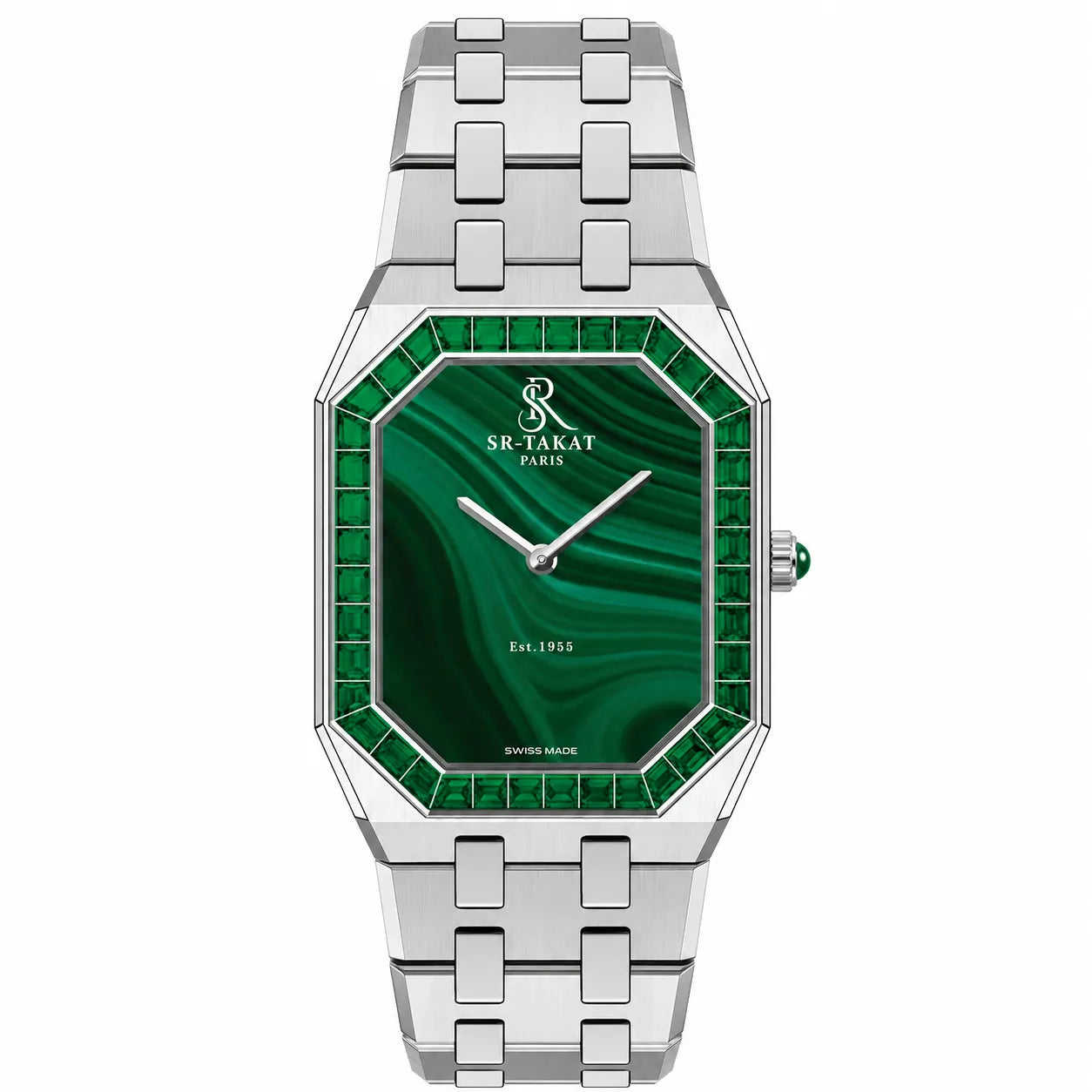 SR-Takat Natural Emerald Watch Legacy Edition - Men