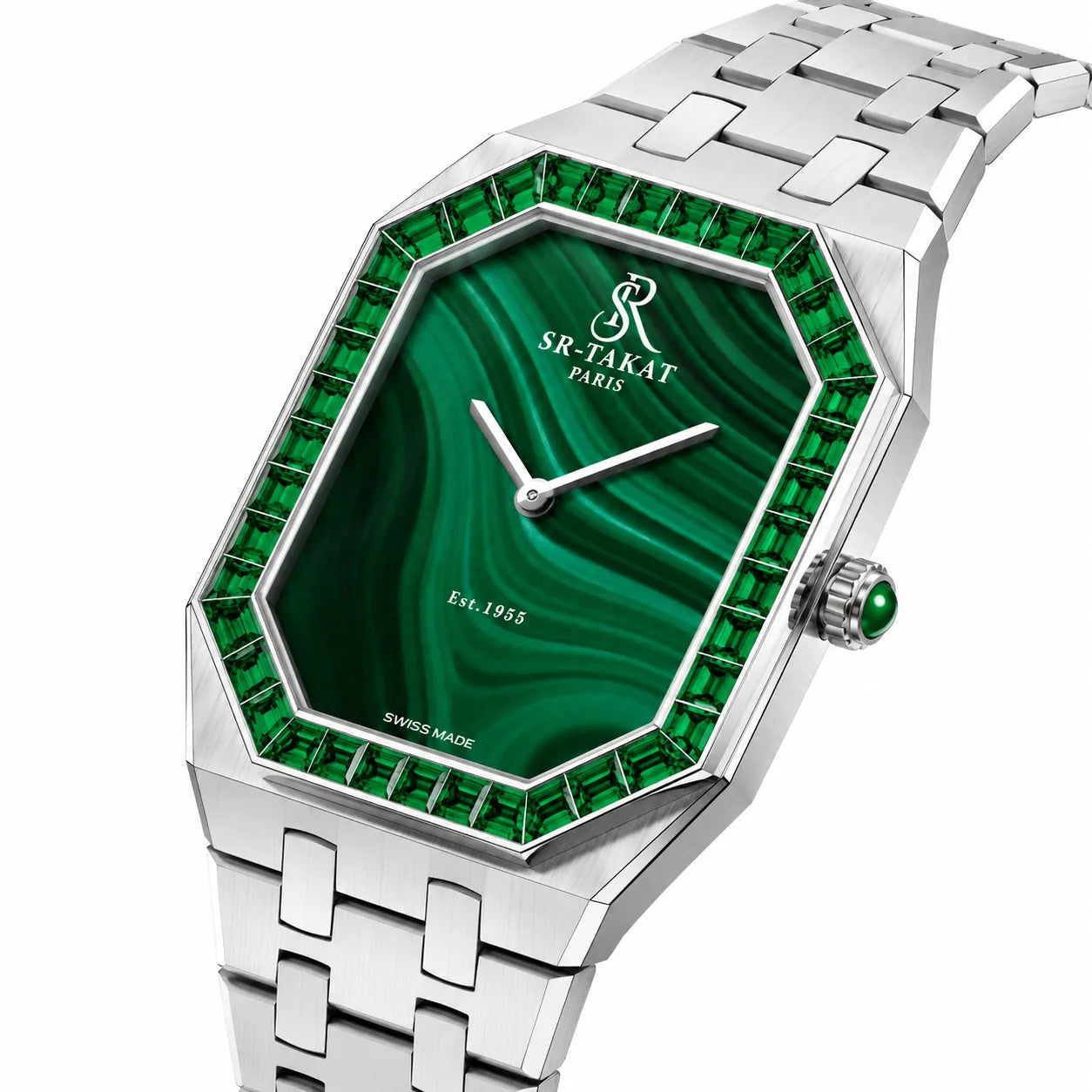 SR-Takat Natural Emerald Watch Legacy Edition - Men