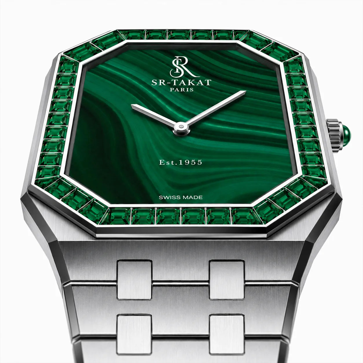 SR-Takat Natural Emerald Watch Legacy Edition - Men