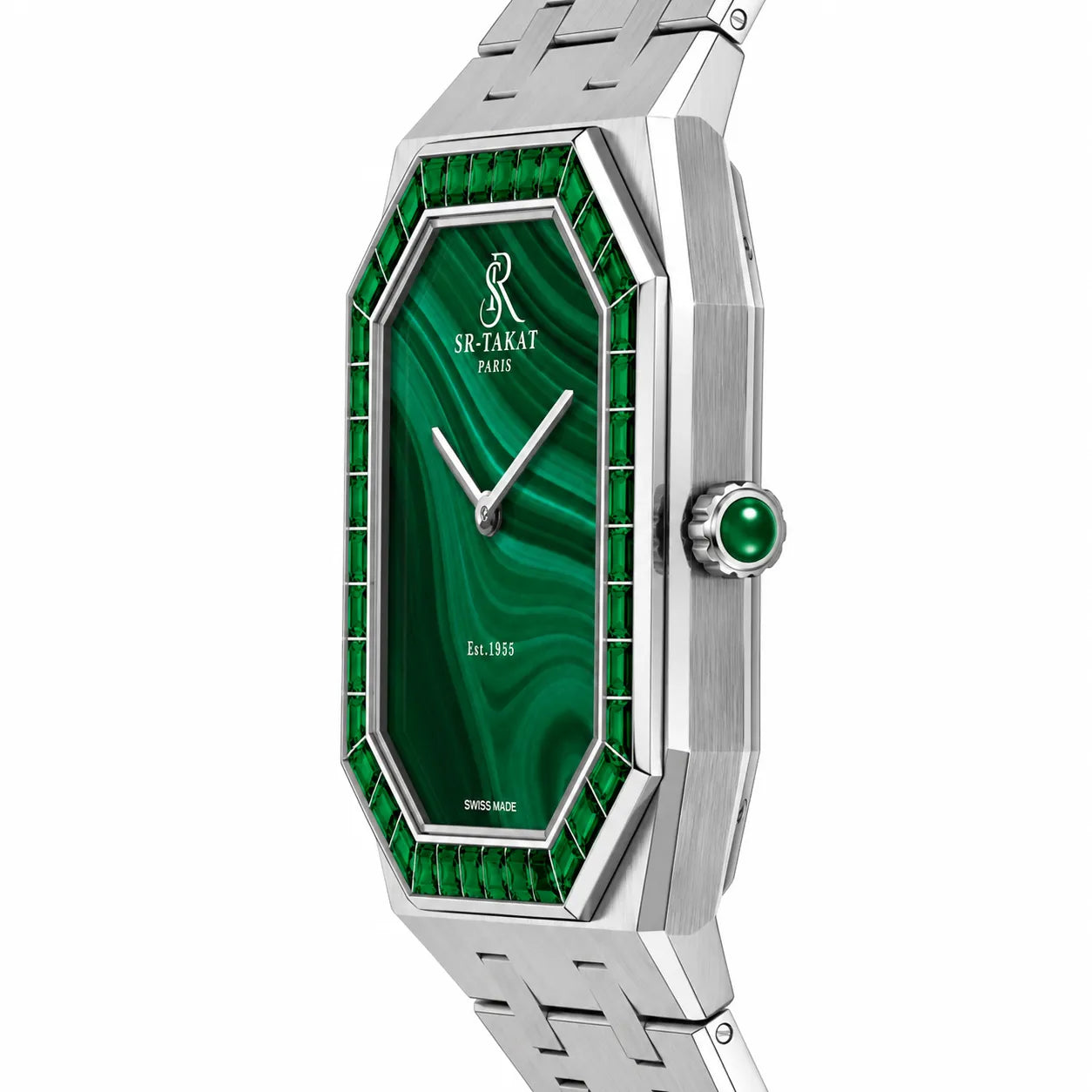 SR-Takat Natural Emerald Watch Legacy Edition - Men