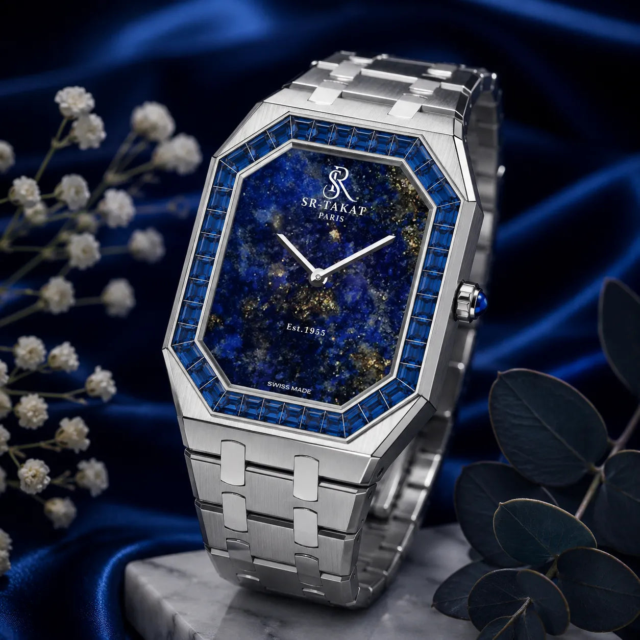 SR-Takat Natural Sapphire Watch Legacy Edition - Men