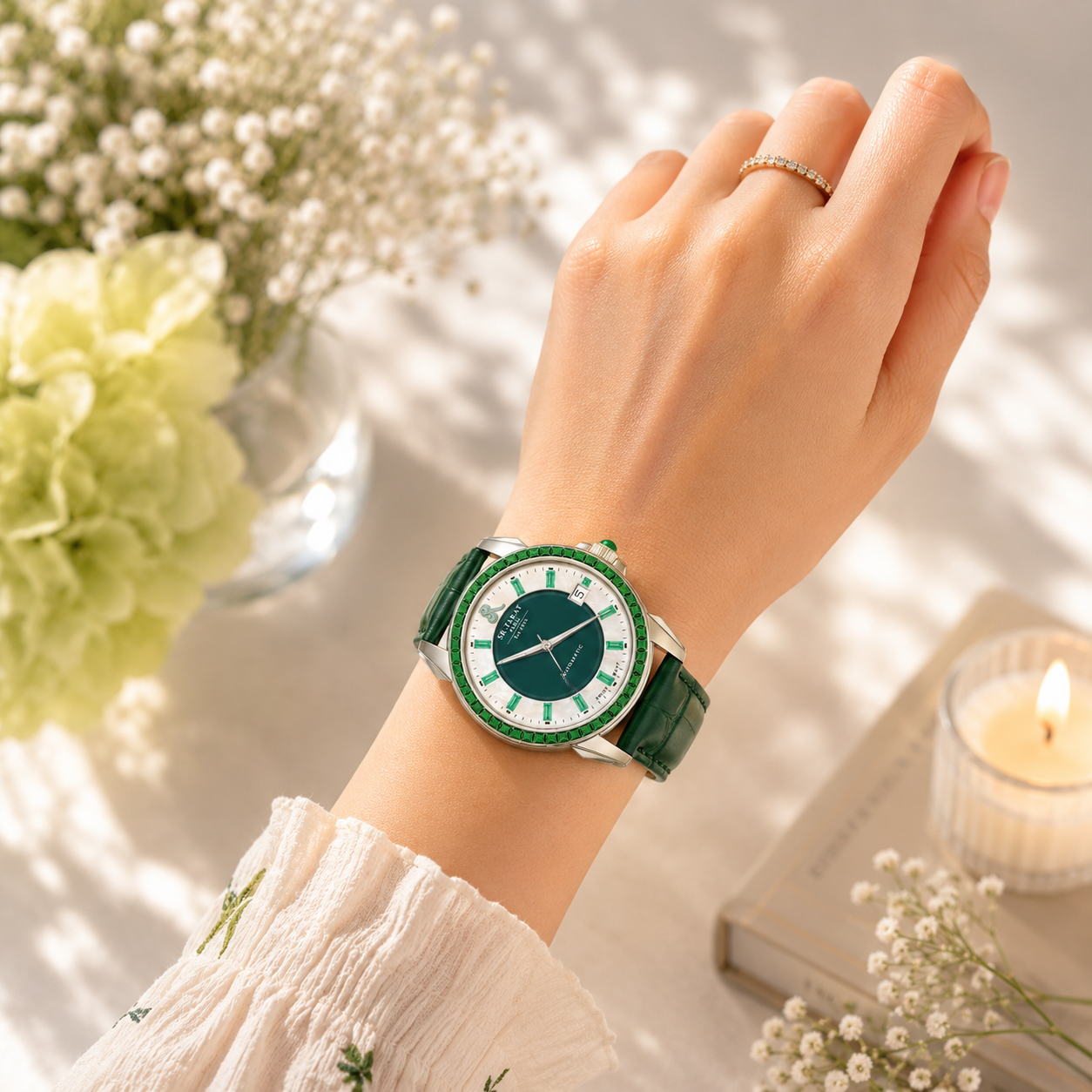 SR-Takat Natural Emerald Watch (Series 2)