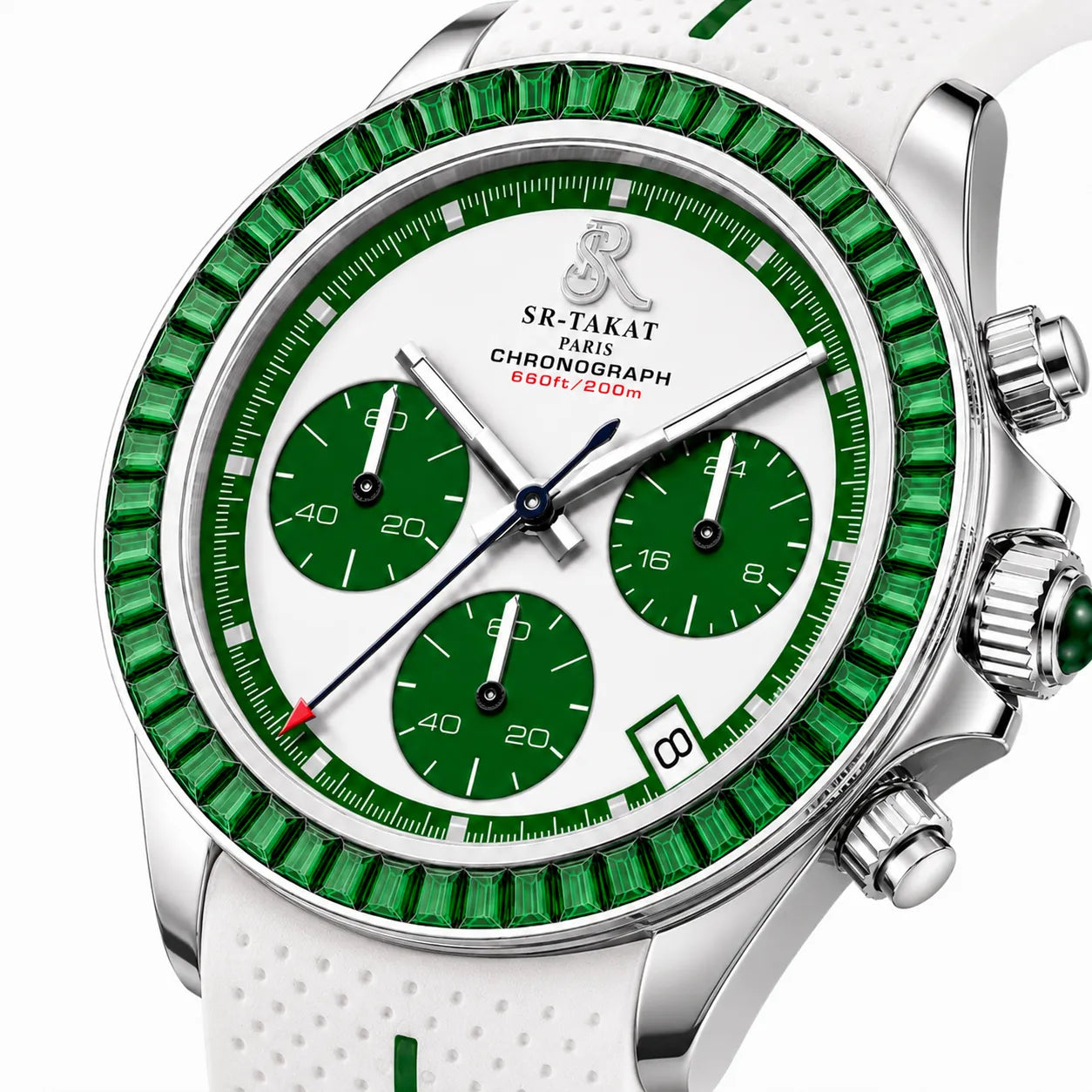 SR-Takat Natural Emerald Watch - Series 3