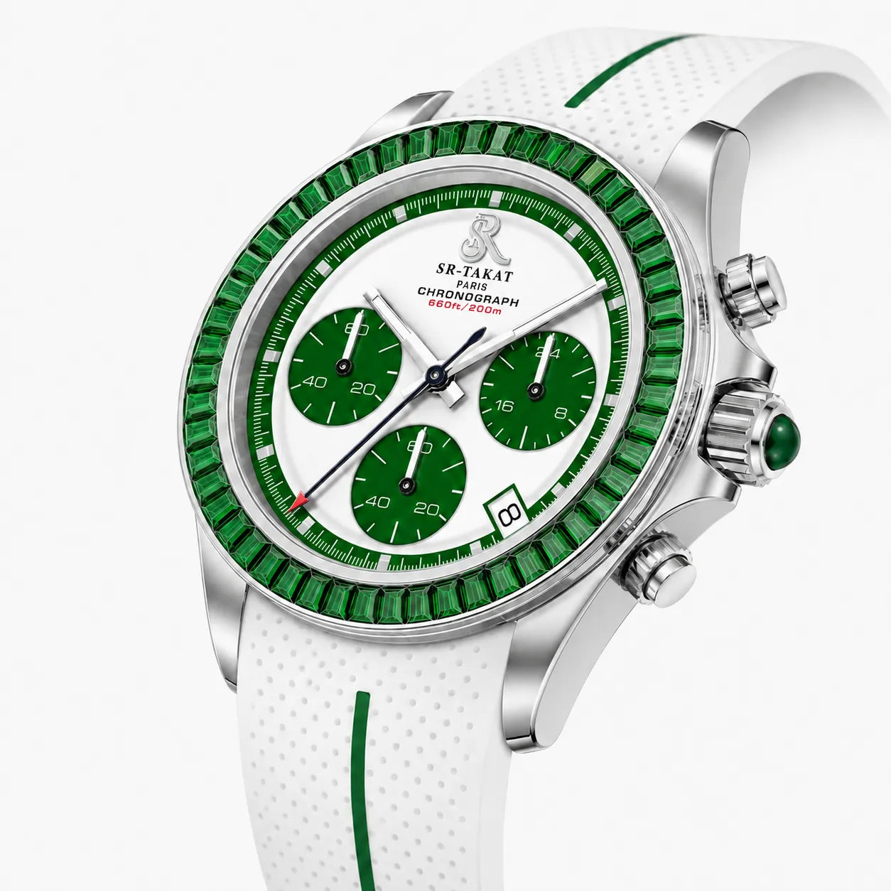 SR-Takat Natural Emerald Watch - Series 3