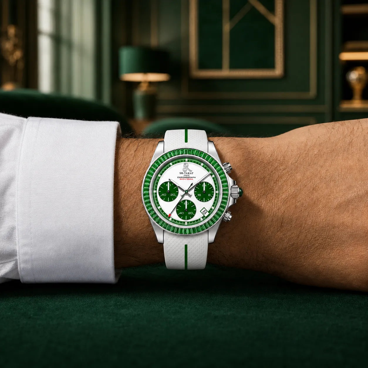 SR-Takat Natural Emerald Watch - Series 3