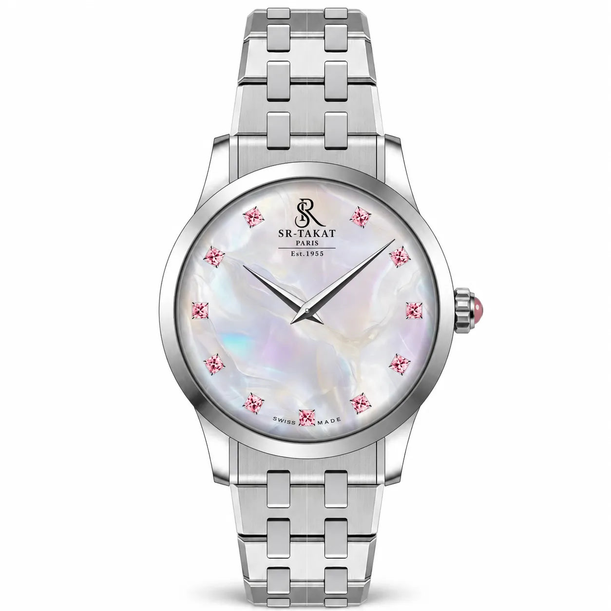 SR-Takat Natural Pink Spinel Gents Watch